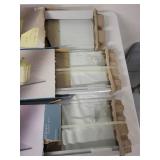 Lot of 3 Glass Shelf Kits, 8" x 24" with Mounting Hardware