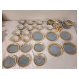 Vintage Made in Japan Hotta Yu Co Luster WarePorcelain Tea Set with Serving Pieces