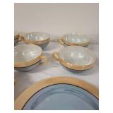 Vintage Made in Japan Hotta Yu Co Luster WarePorcelain Tea Set with Serving Pieces