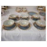 Vintage Made in Japan Hotta Yu Co Luster WarePorcelain Tea Set with Serving Pieces