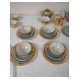 Vintage Made in Japan Hotta Yu Co Luster WarePorcelain Tea Set with Serving Pieces