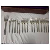 80-Piece Deluxe Stainless Steel Flatware Set in Wooden Case