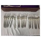 80-Piece Deluxe Stainless Steel Flatware Set in Wooden Case