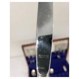 Vintage Silverware Set in Wooden Case - 43 Piece