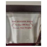 Set of 1847 Rogers Bros Silverplate Flatware with Case