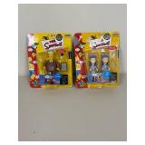 Set of 2 The Simpsons Interactive Figures: Kent Brockman and Sherri & Terri