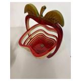 Set of 2 Folding Wooded Fruit Shaped Baskets