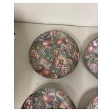 Set of 4 Fruit Design Decorative Plates