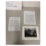 2011 Commemorative Presidential Print with Letters from Barack Obama and the DNC