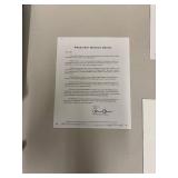 2011 Commemorative Presidential Print with Letters from Barack Obama and the DNC