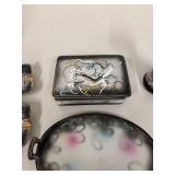 6-Piece Hand-Painted Japanese Moriage Dragonware  Smoking Set with Dragon Motif
