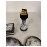 6-Piece Hand-Painted Japanese Moriage Dragonware  Smoking Set with Dragon Motif