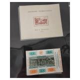 Collection of International Souvenir Stamp Sheets and Blocks