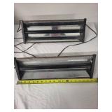 Pair of Vintage Black Light Fixtures with Fascinating Fluorescence Booklet