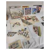 Vintage Stamp Collection with Albums and Sheets