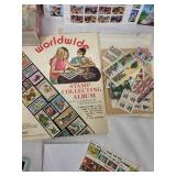 Vintage Stamp Collection with Albums and Sheets