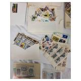 Vintage Stamp Collection with Albums and Sheets