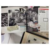 World War II Theme Stamp Collection Albums with 1942 Book