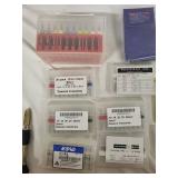 Comprehensive Drill Bit Set with Wooden Case and Assorted Boxes