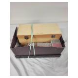 Comprehensive Drill Bit Set with Wooden Case and Assorted Boxes