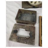 Vintage Clock and Collectible DÃ©cor Set