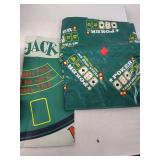 Deluxe Poker and Blackjack Set with Glasses, Coasters, and Chip Holder