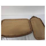 Collection of 3 Vintage Wall Art Pieces with Decorative Mirror and Framed Art