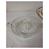 Noritake Japan Porcelain Tureen with Lid and Glass Juicer