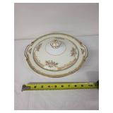 Noritake Japan Porcelain Tureen with Lid and Glass Juicer