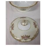 Noritake Japan Porcelain Tureen with Lid and Glass Juicer