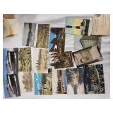 Large Collection of Vintage Postcards, Stamps, and Ephemera