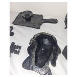 Collection of 11 Decorative Cast Iron Items