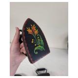 Collection of Antique Sad Irons and Brush