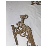 Vintage Cast Iron Tractor Seat and Plow Attachments