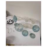 Assorted Decorative Glassware and Candleholder Collection