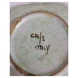 Collection of Italian Handcrafted Ceramic Pieces with Floral Designs