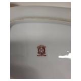 Vintage Vanity Set with Mirror, Morimura Hand Painted Tray, and Decorative Music Box