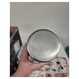 Stainless Steel Cocktail Shaker with Set of 4 Martini Glasses