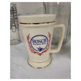 Assorted Glassware and Ceramic Mugs Set Including Beer Steins and Pitchers