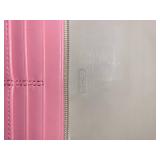 Coach Pink Leather Shoulder Bag and Wallet Set with Dust Bag