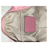 Coach Pink Leather Shoulder Bag and Wallet Set with Dust Bag