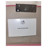 Coach Pink Leather Shoulder Bag and Wallet Set with Dust Bag