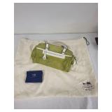 Coach Suede Handbag and Patent Leather Wallet Set