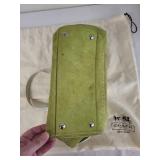 Coach Suede Handbag and Patent Leather Wallet Set