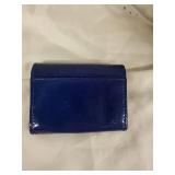 Coach Suede Handbag and Patent Leather Wallet Set
