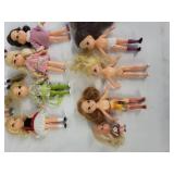 Lot of Vintage Hong Kong Dolls and Outfits with Accessories