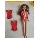 Vintage Barbie Doll with Snack Stand and Accessories