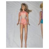 Pair of Vintage Barbie Dolls in Original Swimsuits