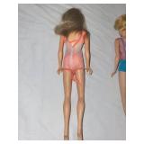 Pair of Vintage Barbie Dolls in Original Swimsuits