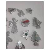 Collection of 18 Vintage Aluminum Cookie Cutters